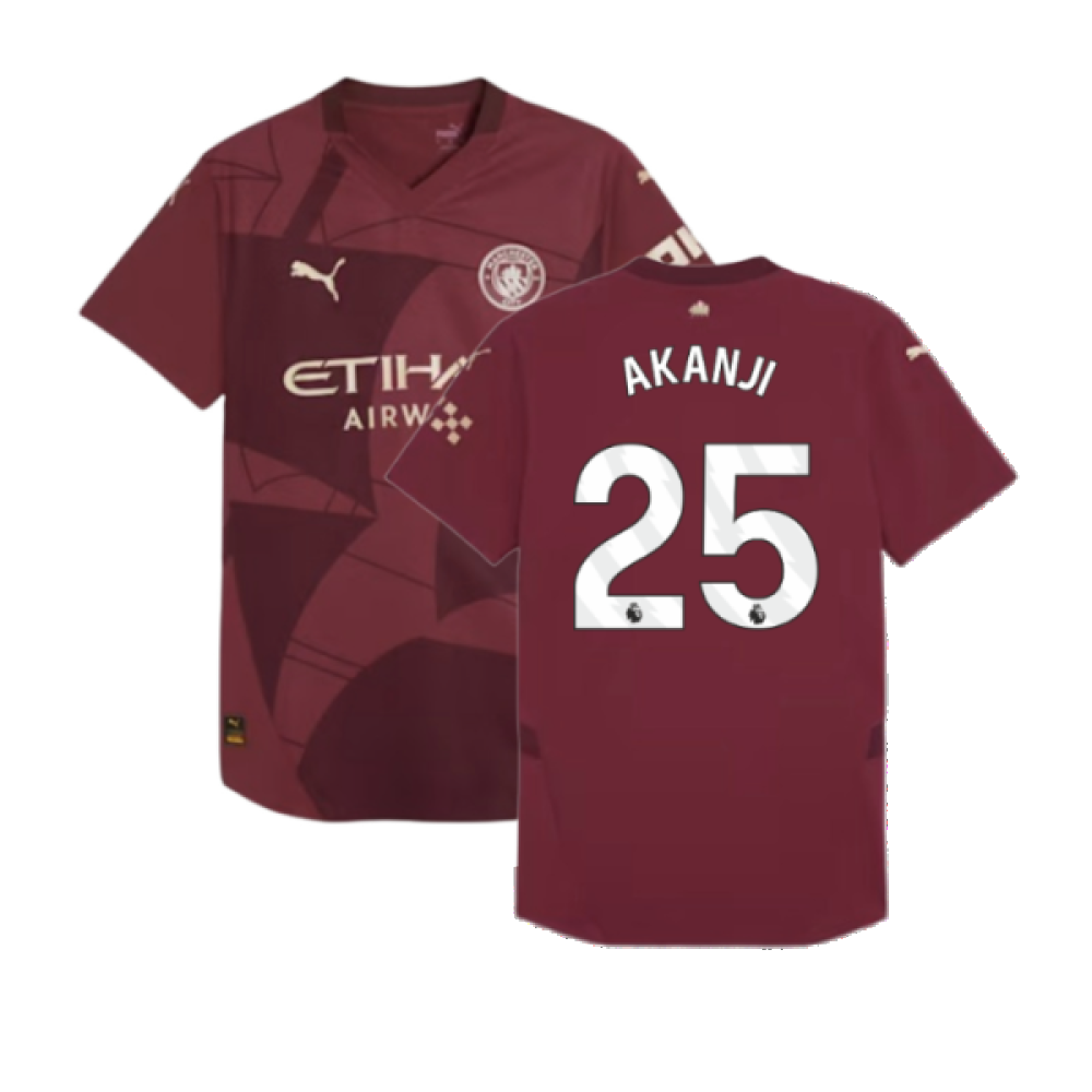 2024-2025 Man City Third Authentic Shirt (Akanji 25)