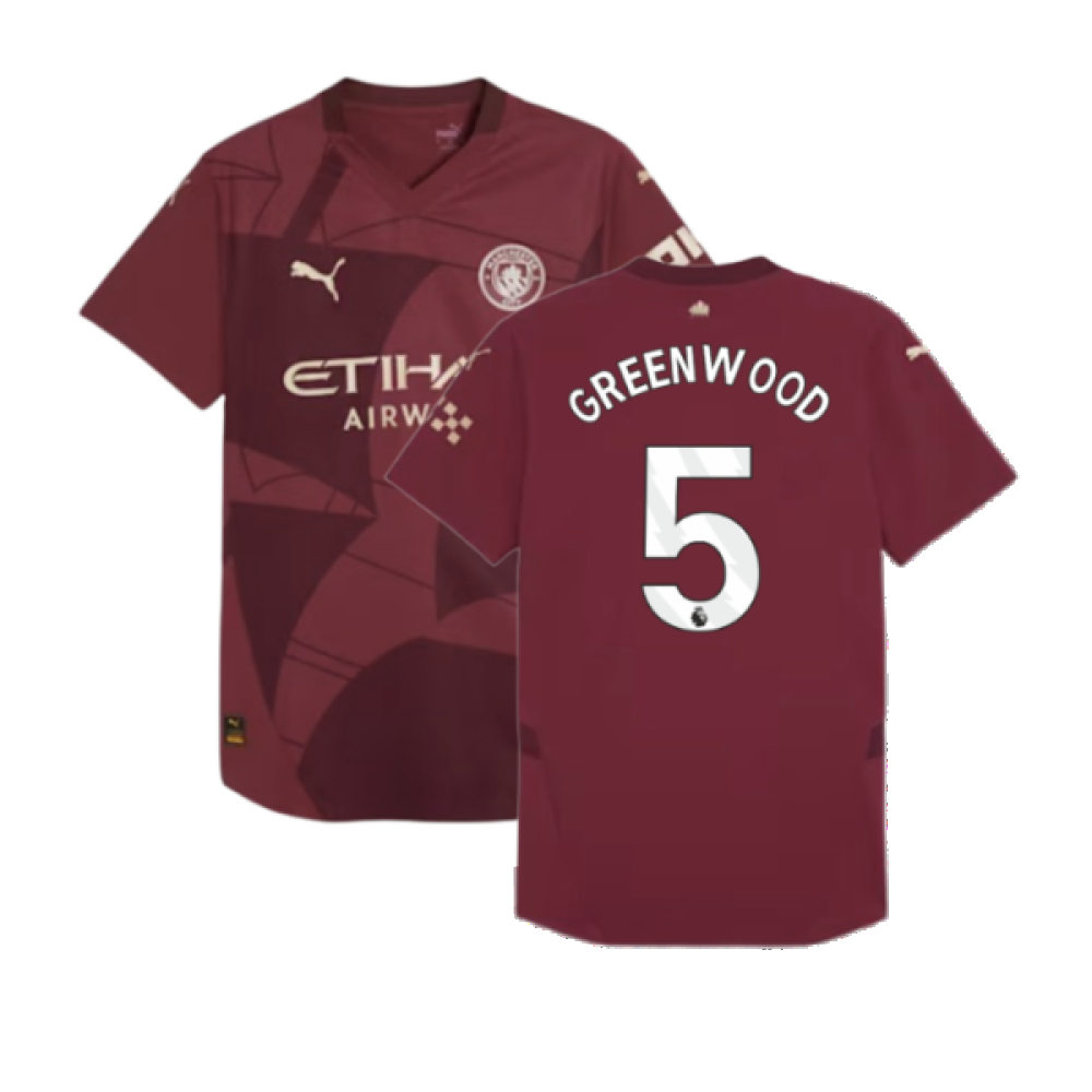 2024-2025 Man City Third Authentic Shirt (Greenwood 5)