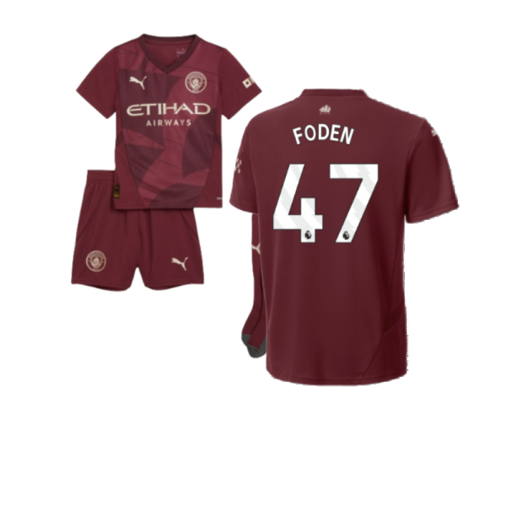 2024-2025 Man City Third Mini Kit (Foden 47)