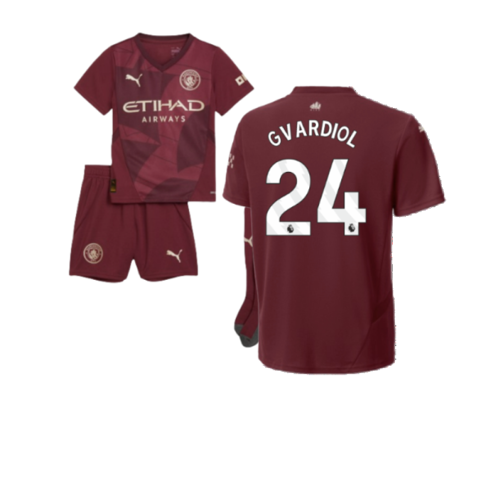 2024-2025 Man City Third Mini Kit (Gvardiol 24)