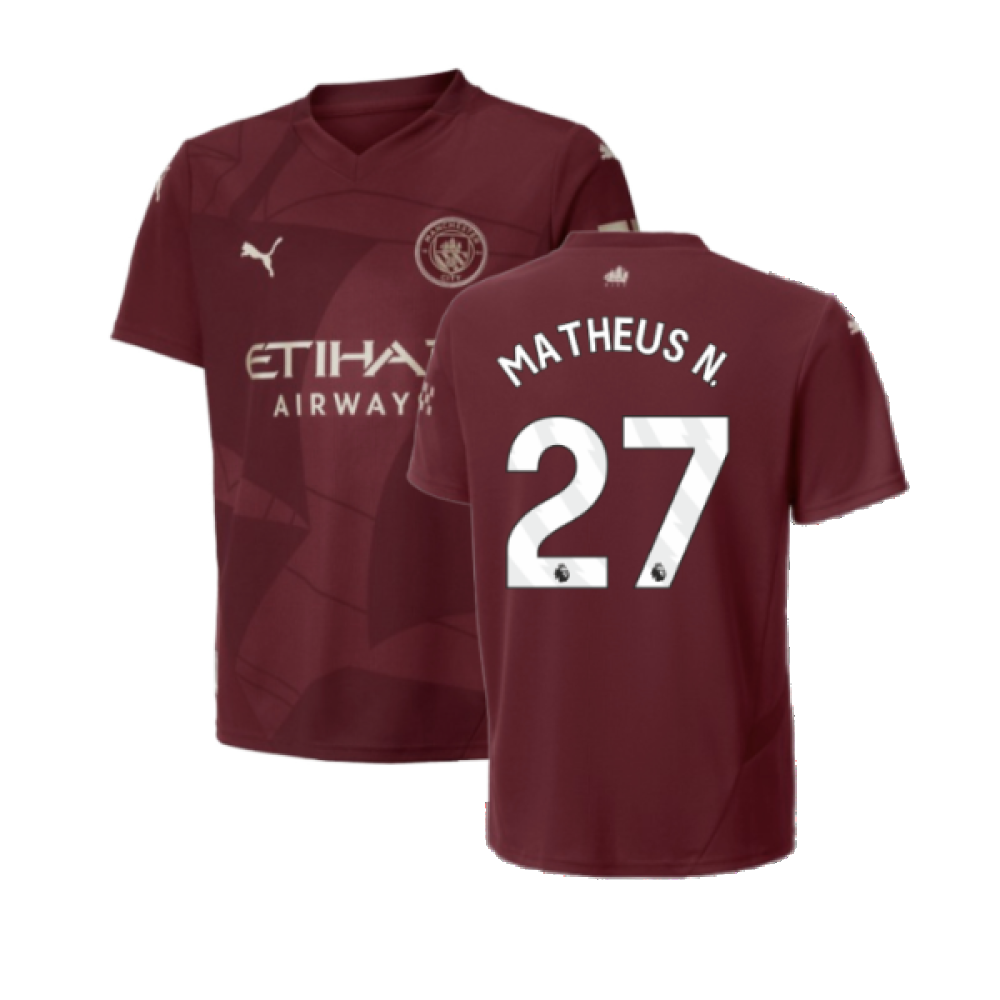 2024-2025 Man City Third Shirt (Kids) (Matheus N. 27)
