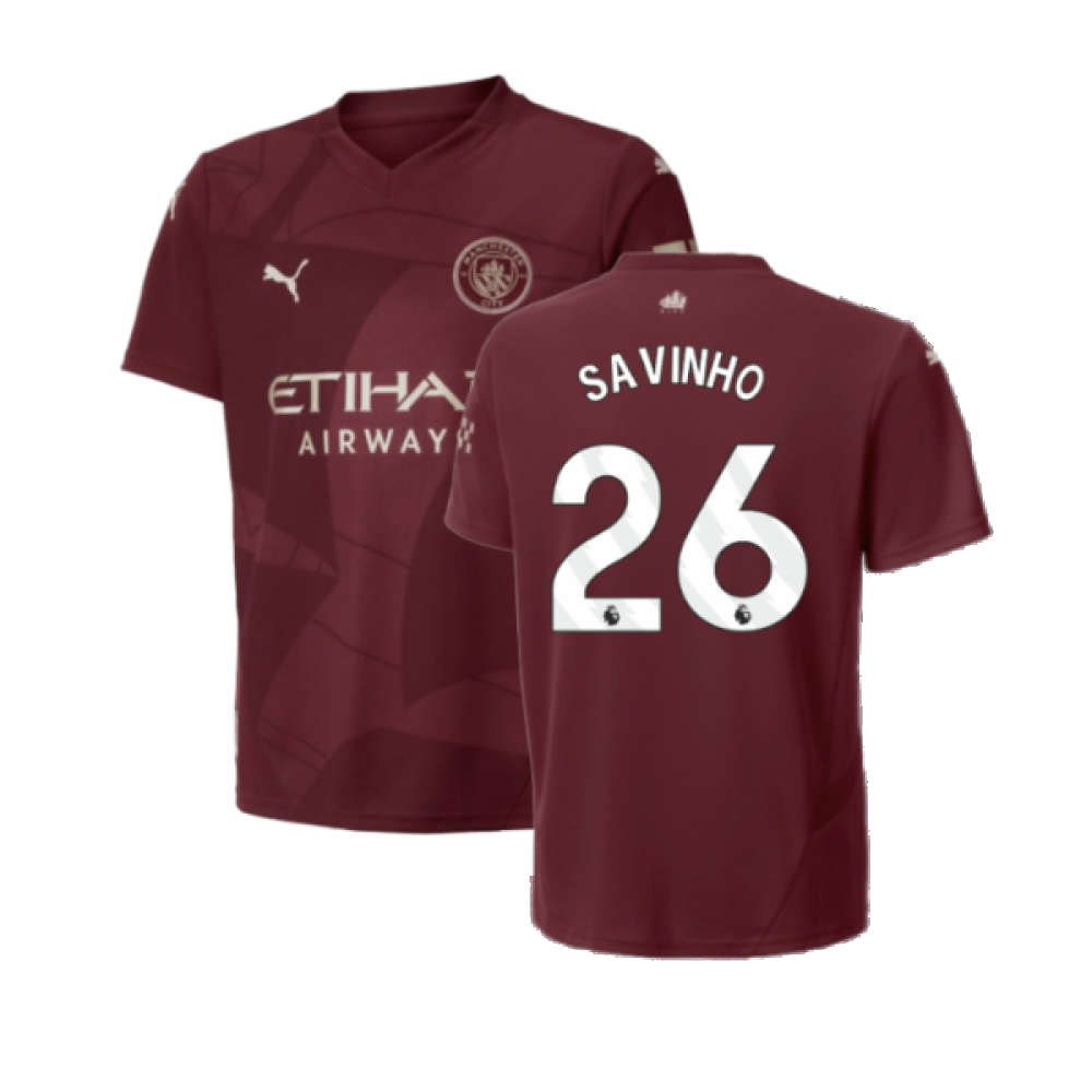 2024-2025 Man City Third Shirt (Kids) (Savinho 26)