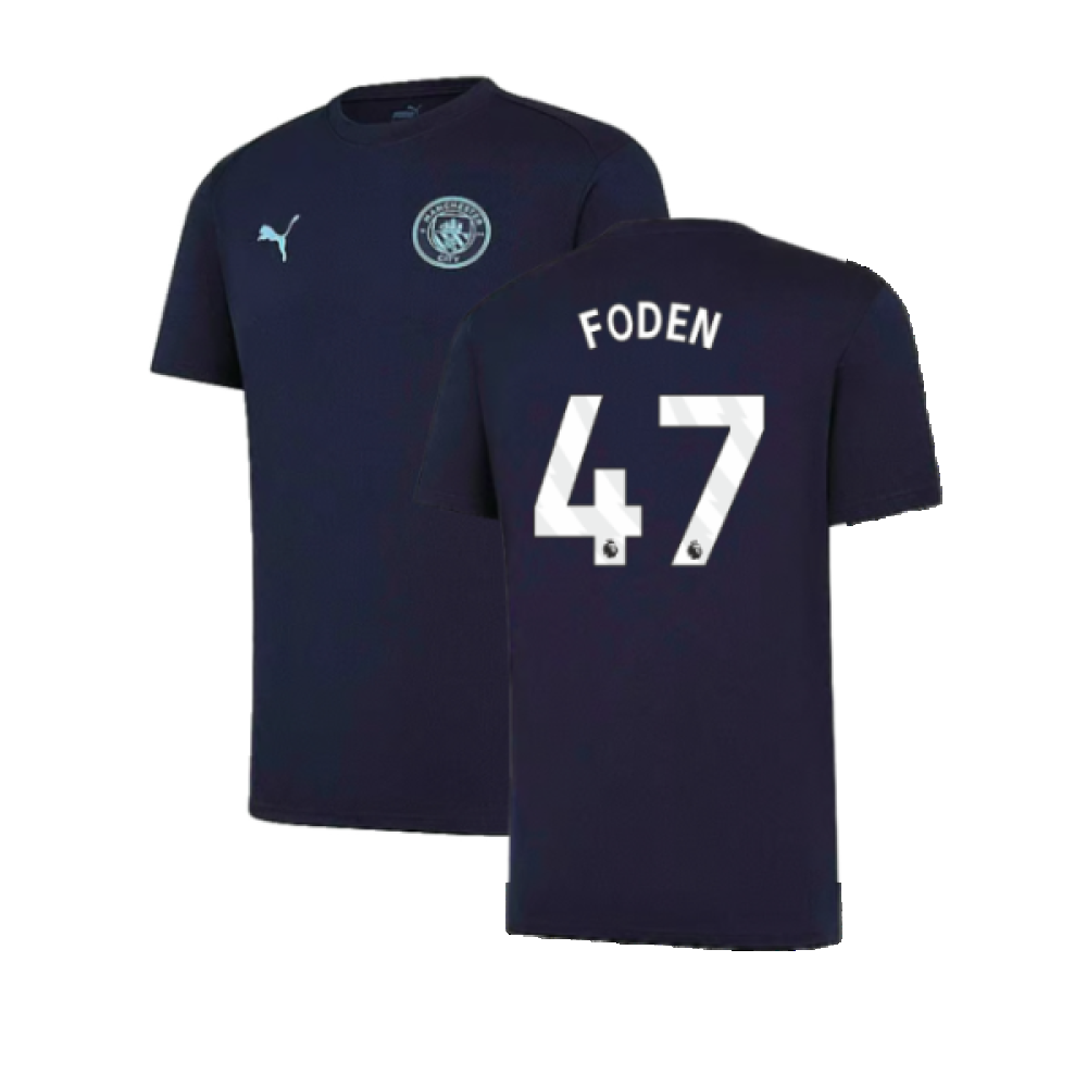 2024-2025 Man City Training Shirt (Inky Blue) - Kids (Foden 47)