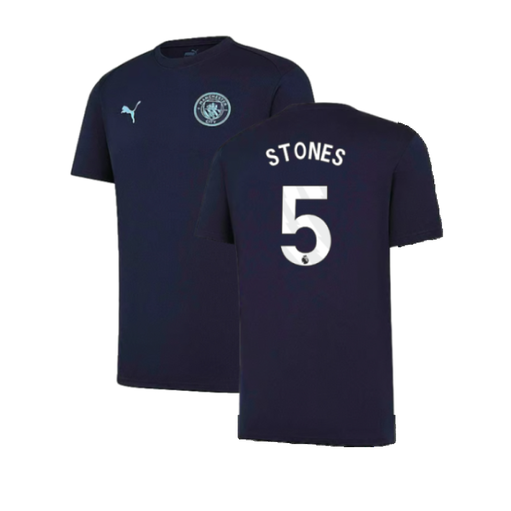 2024-2025 Man City Training Shirt (Inky Blue) - Kids (Stones 5)