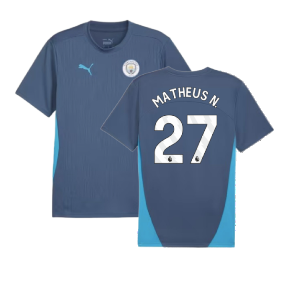 2024-2025 Man City Training Shirt (Inky Blue) (Matheus N. 27)