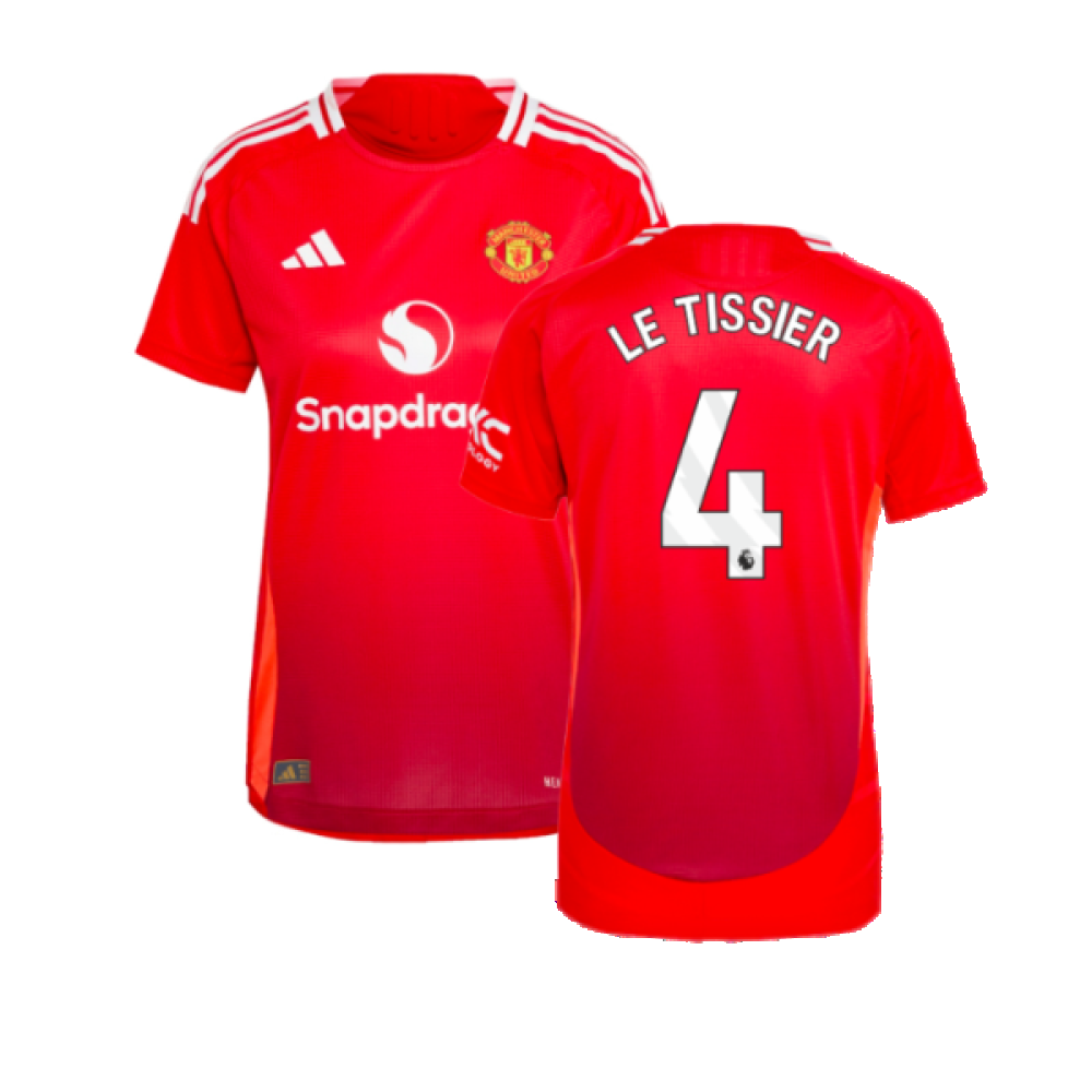 2024-2025 Man Utd Authentic Home Shirt (Womens) (Le Tissier 4)