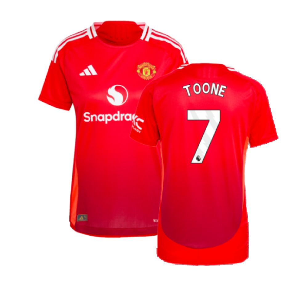 2024-2025 Man Utd Authentic Home Shirt (Womens) (Toone 7)