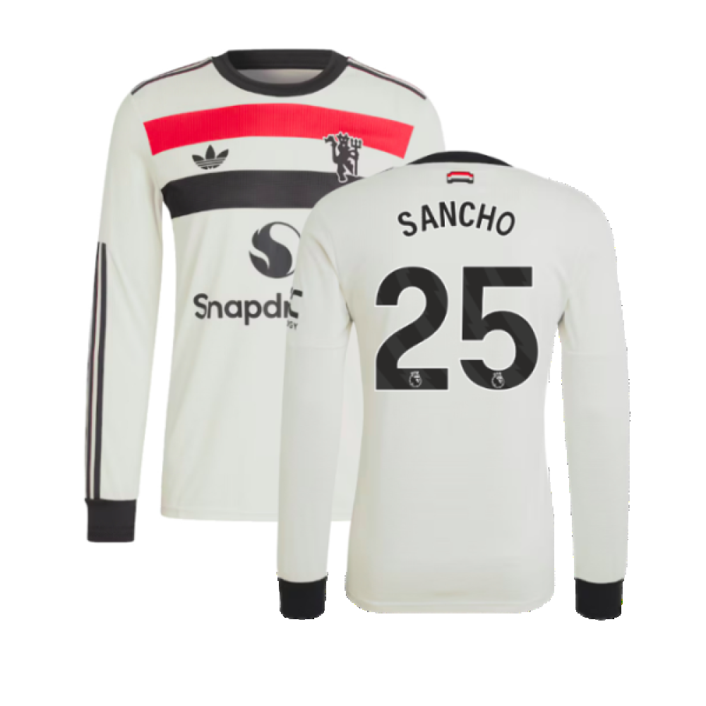 2024-2025 Man Utd Authentic Long Sleeve Third Shirt (Sancho 25)