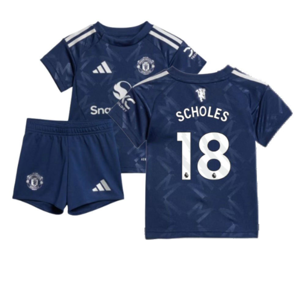 2024-2025 Man Utd Away Baby Kit (Scholes 18)