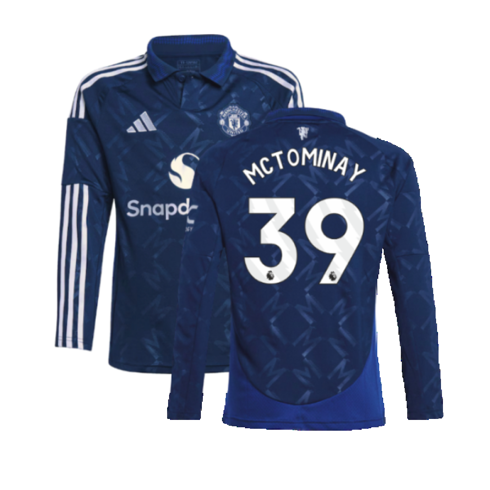 2024-2025 Man Utd Long Sleeve Away Shirt (Kids) (McTominay 39)