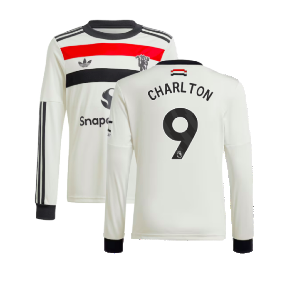 2024-2025 Man Utd Long Sleeve Third Shirt (Kids) (Charlton 9)