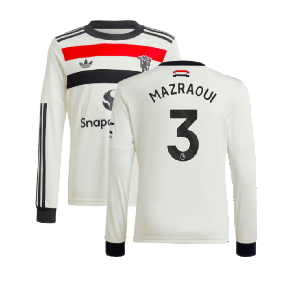 2024-2025 Man Utd Long Sleeve Third Shirt (Kids) (Mazraoui 3)