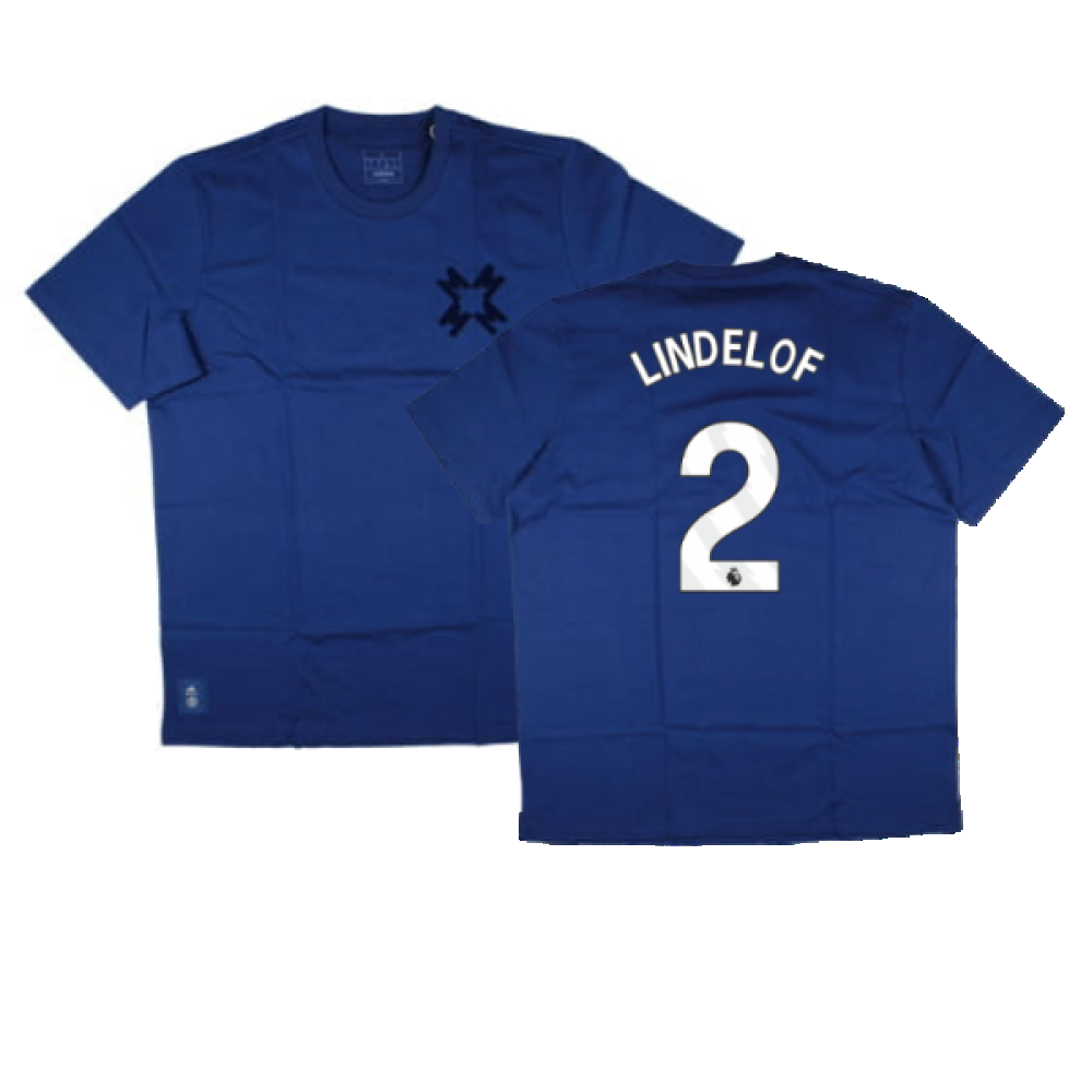 2024-2025 Man Utd Seasonal Tee (Victory Blue) (Lindelof 2)
