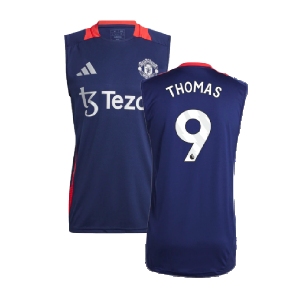 2024-2025 Man Utd Sleeveless Jersey (Night Indigo) (Thomas 9)