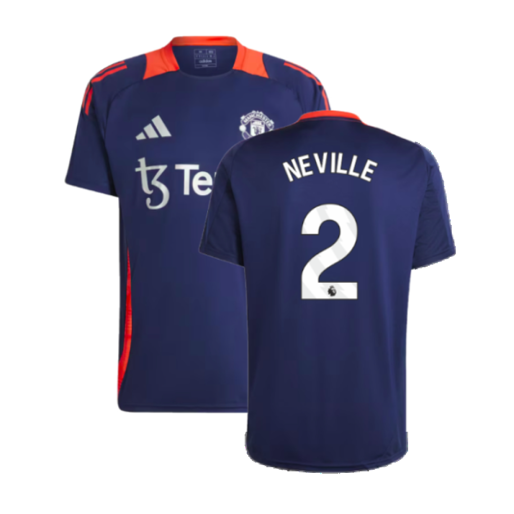 2024-2025 Man Utd Training Jersey (Night Indigo) (Neville 2)