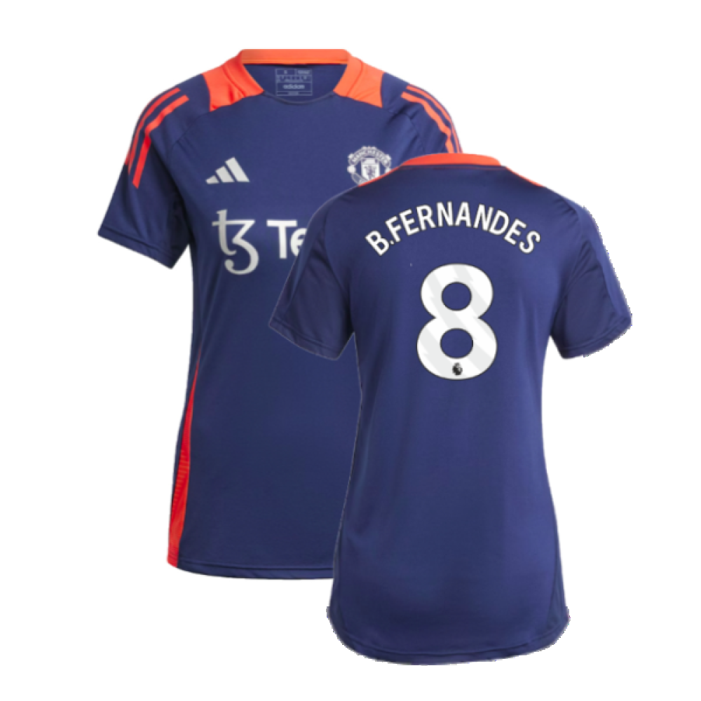 2024-2025 Man Utd Training Jersey (Night Indigo) - Womens (B.Fernandes 8)