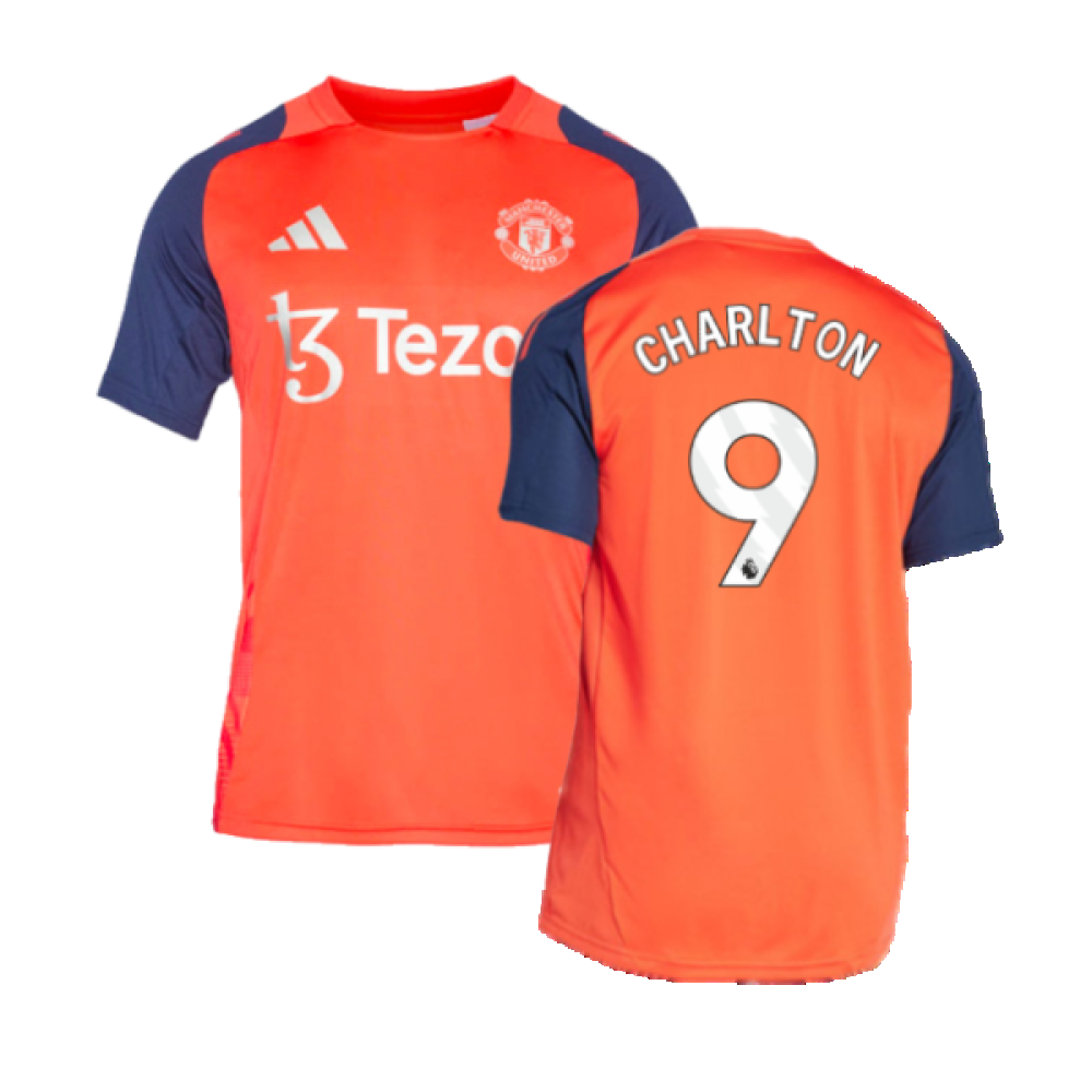 2024-2025 Man Utd Training Jersey (Red) (Charlton 9)