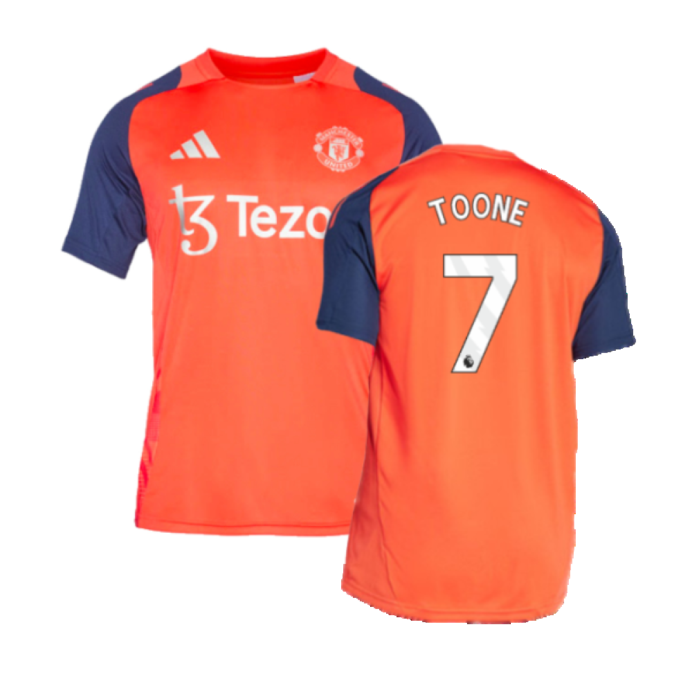 2024-2025 Man Utd Training Jersey (Red) (Toone 7)