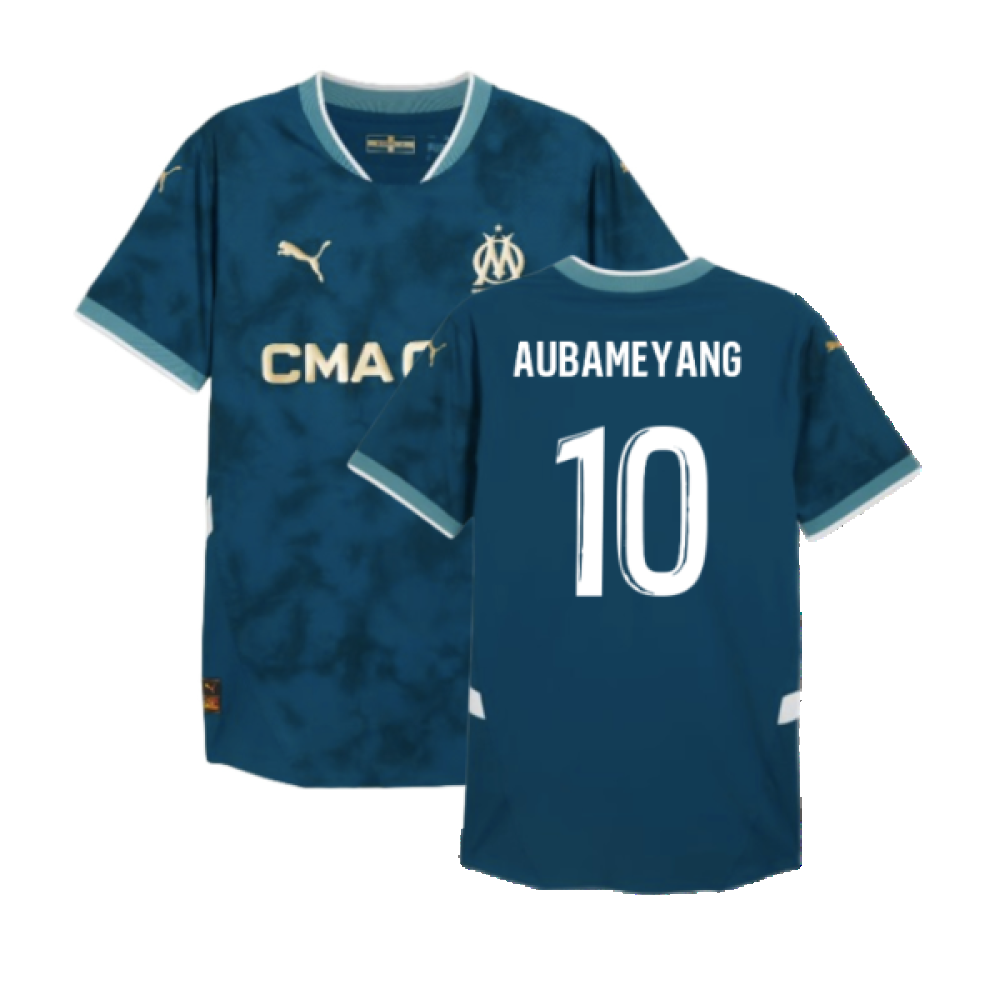 2024-2025 Marseille Away Authentic Shirt (Aubameyang 10)