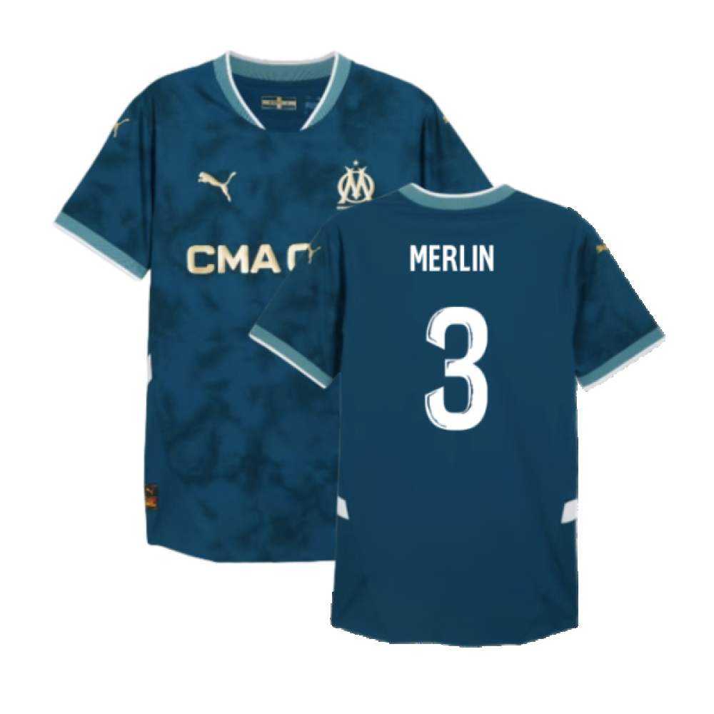 2024-2025 Marseille Away Authentic Shirt (Merlin 3)