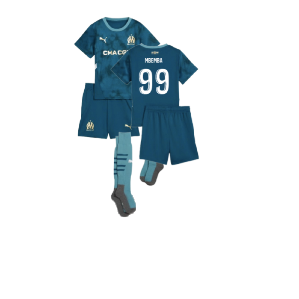 2024-2025 Marseille Away Mini Kit (Mbemba 99)