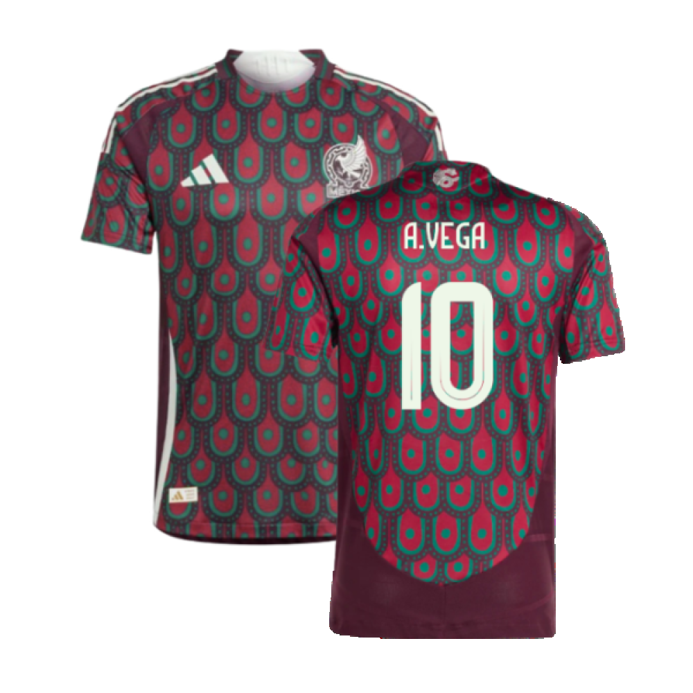 2024-2025 Mexico Authentic Home Shirt (A.VEGA 10)