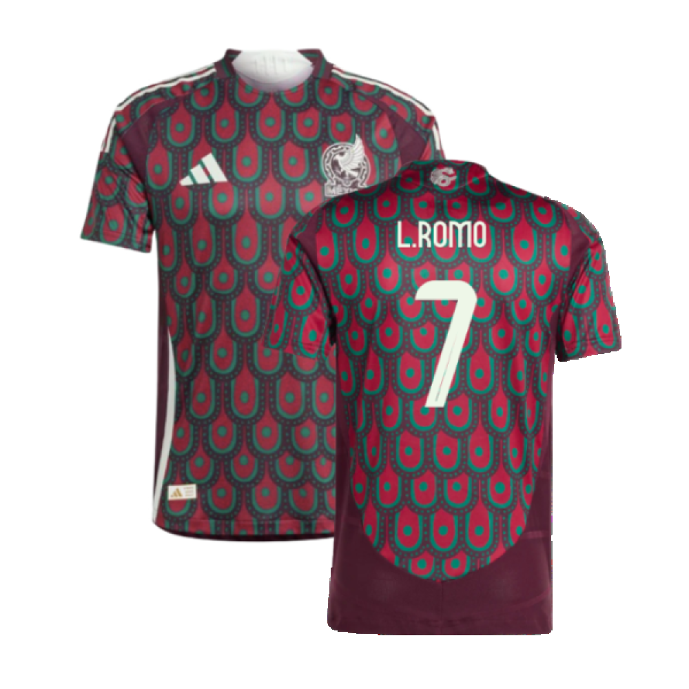 2024-2025 Mexico Authentic Home Shirt (L.ROMO 7)