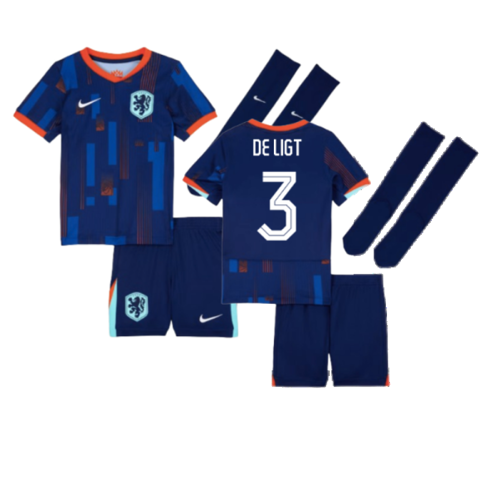 2024-2025 Netherlands Away Mini Kit (De Ligt 3)