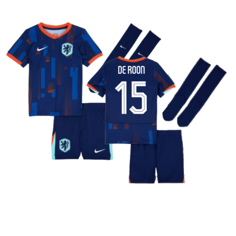 2024-2025 Netherlands Away Mini Kit (De Roon 15)