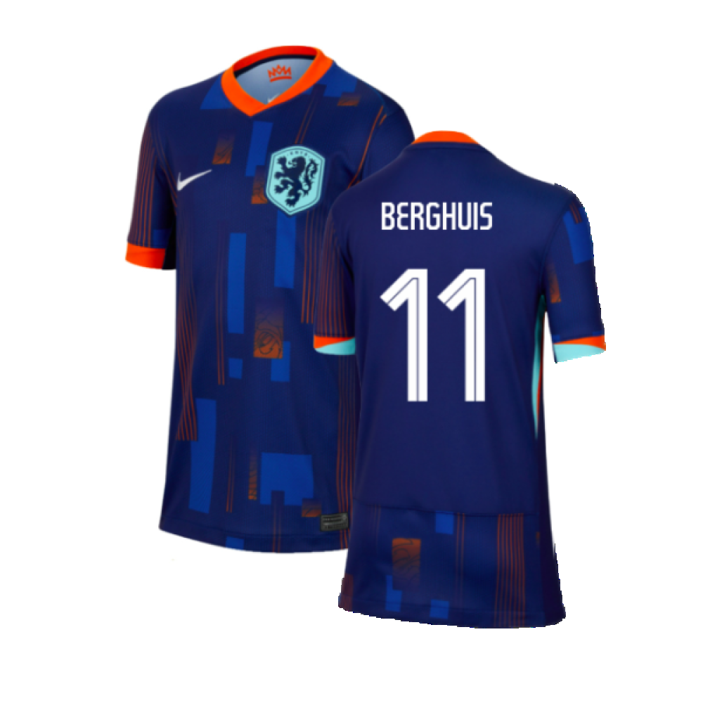 2024-2025 Netherlands Away Shirt (Kids) (Berghuis 11)