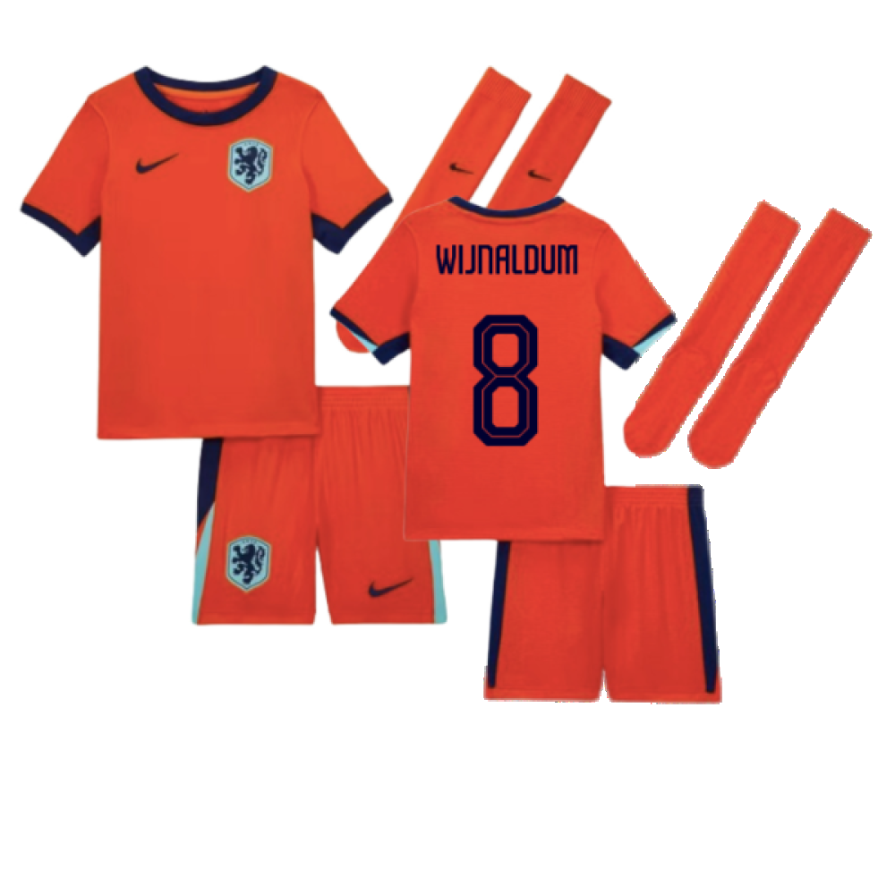 2024-2025 Netherlands Home Mini Kit (Wijnaldum 8)