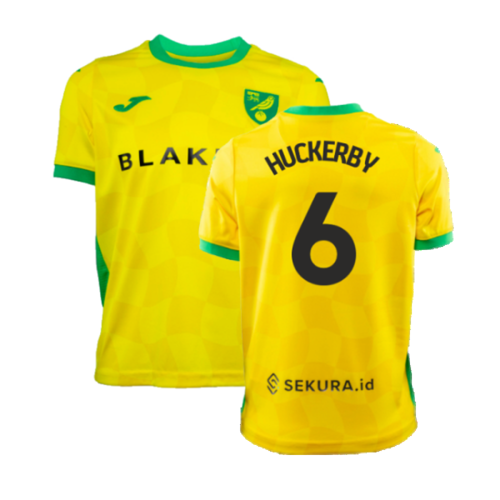 2024-2025 Norwich Home Shirt (Kids) (Huckerby 6)