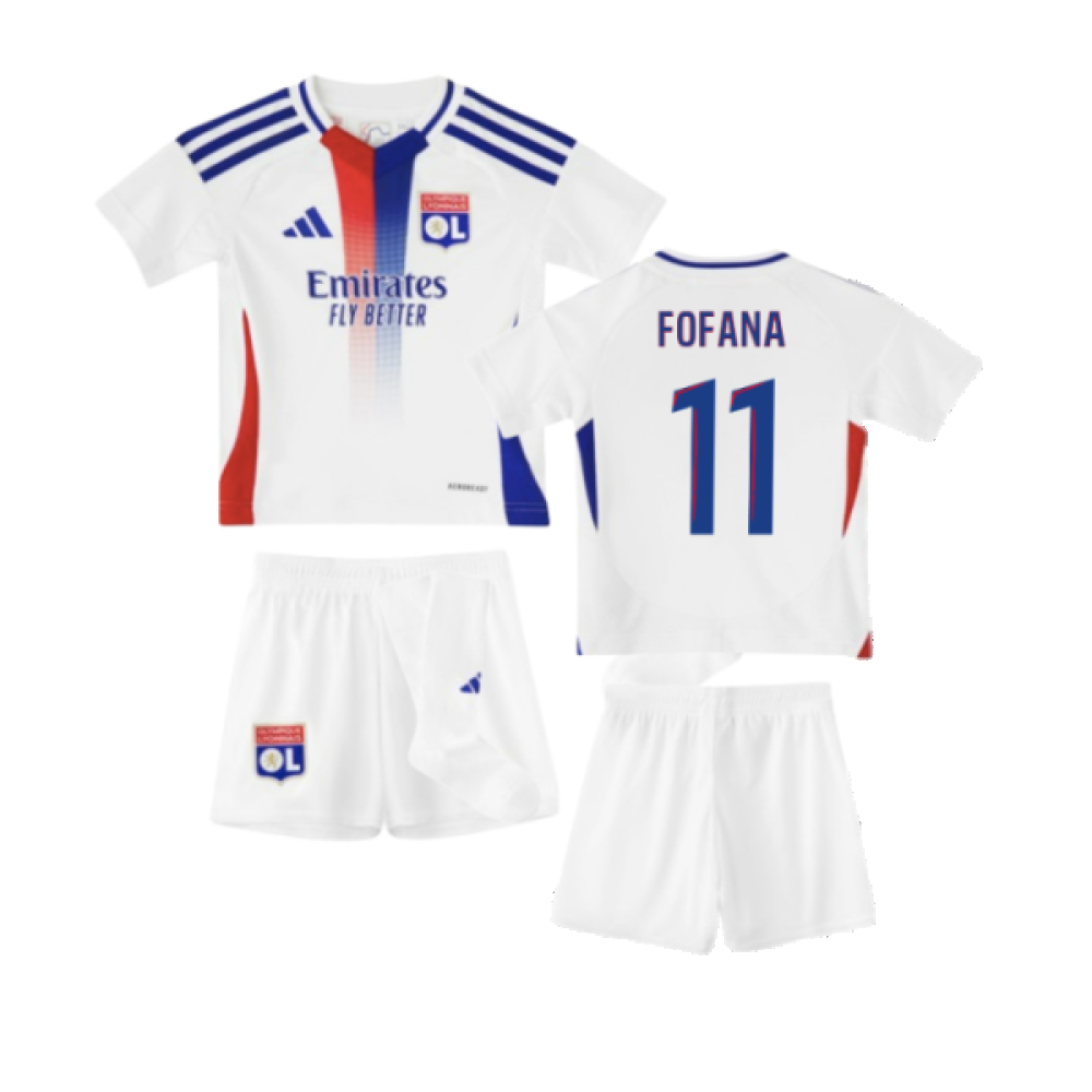 2024-2025 Olympique Lyon Home Mini Kit (Fofana 11)