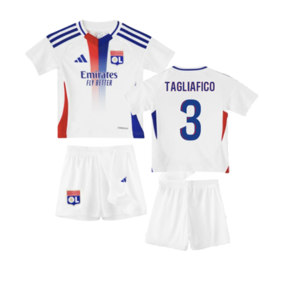 2024-2025 Olympique Lyon Home Mini Kit (Tagliafico 3)