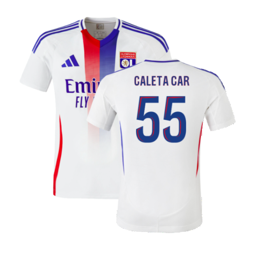 2024-2025 Olympique Lyon Home Shirt (Caleta Car 55)