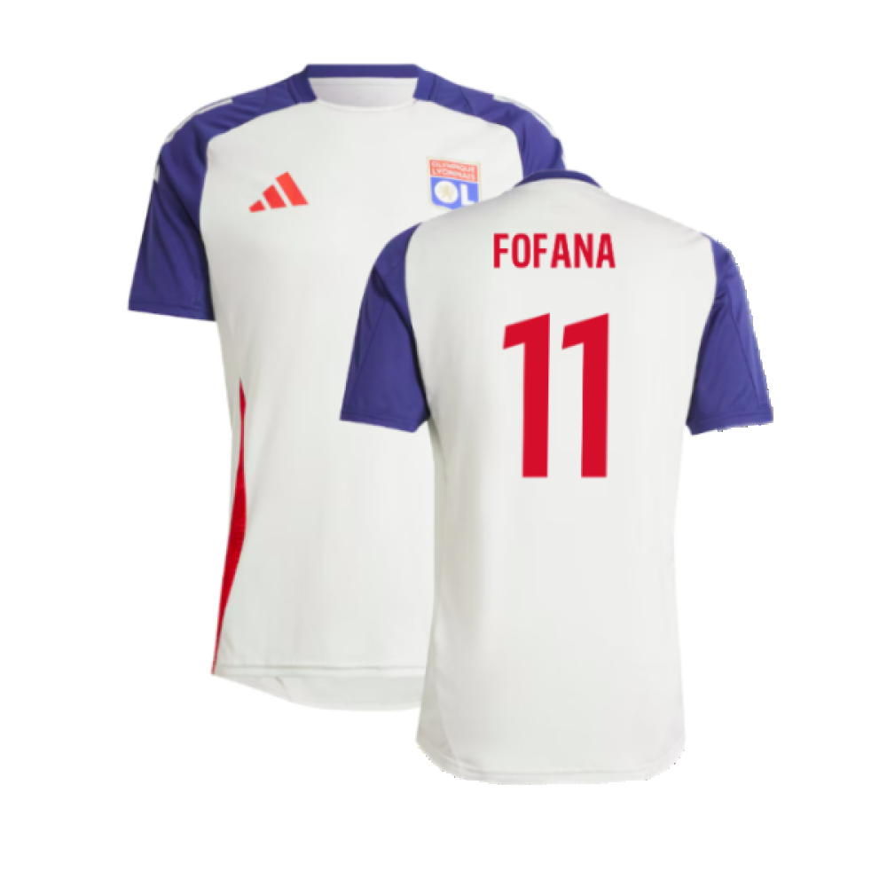 2024-2025 Olympique Lyon Training Jersey (White Tint) (Fofana 11)