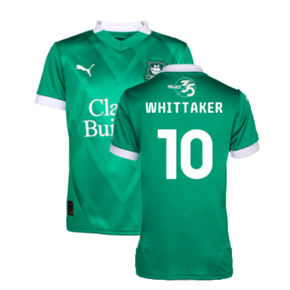 2024-2025 Plymouth Argyle Home Shirt (Kids) (Whittaker 10)