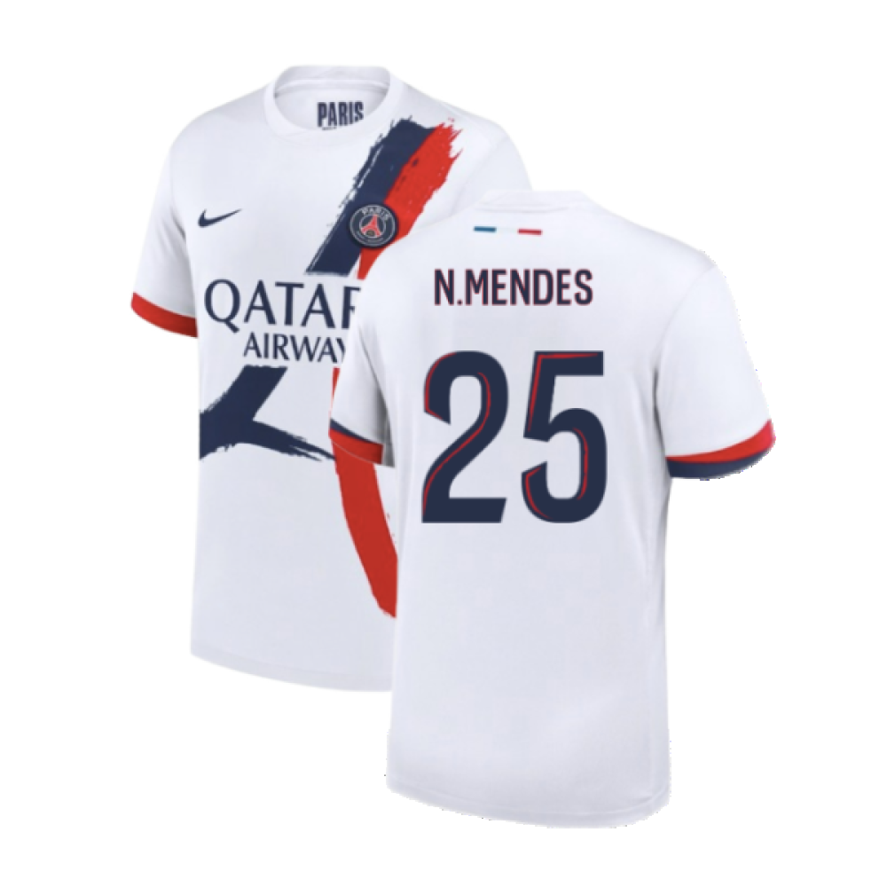 2024-2025 PSG Away Shirt (N.Mendes 25)