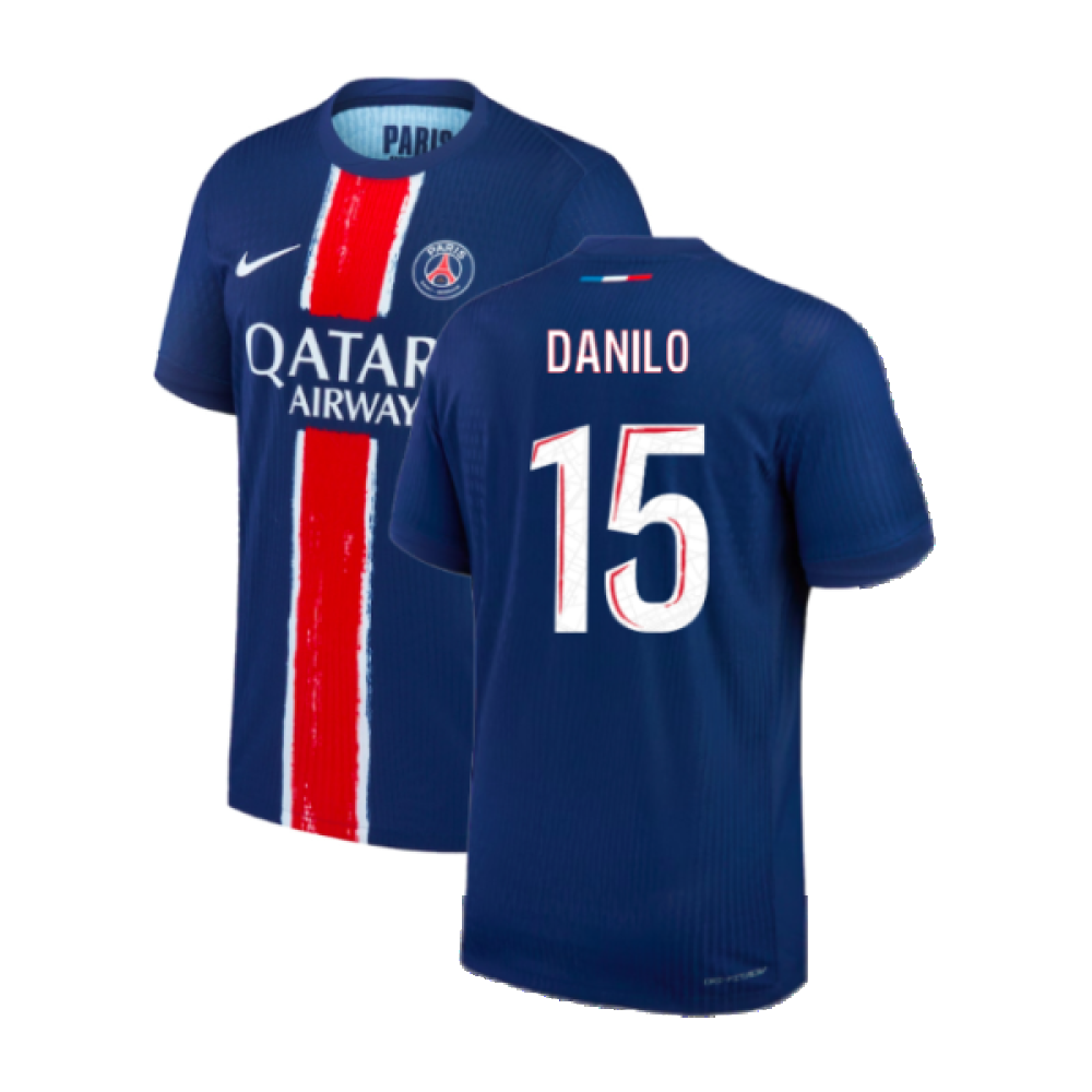 2024-2025 PSG Home Authentic Match Shirt (Danilo 15)