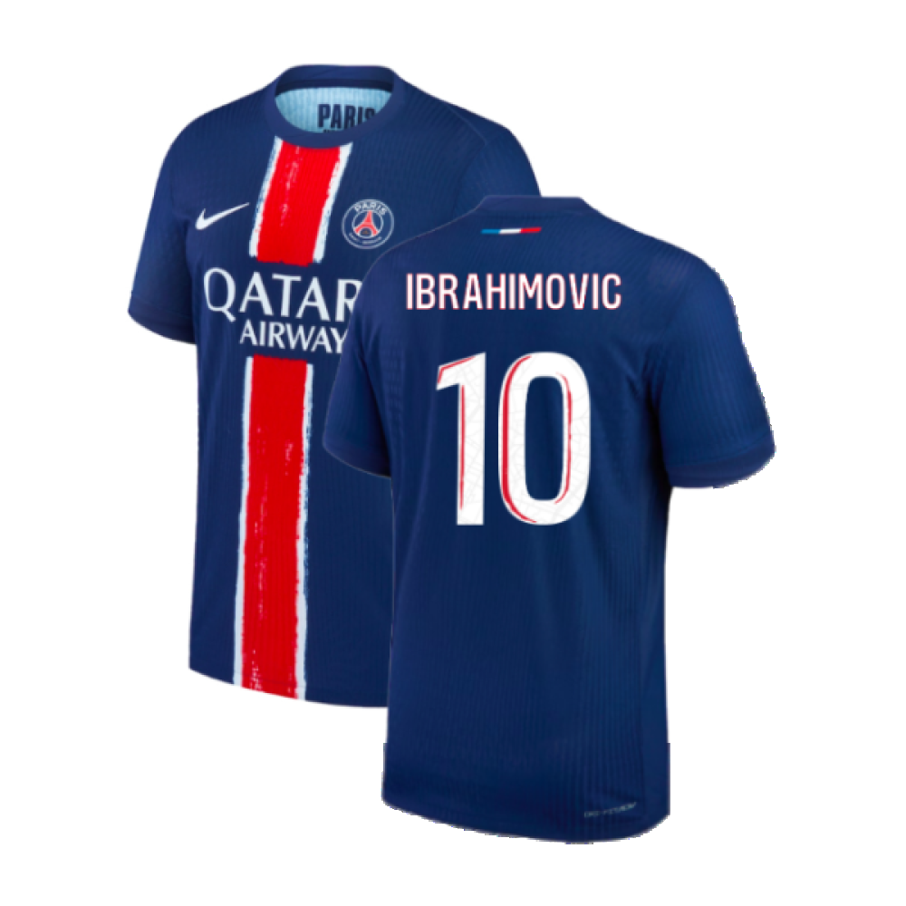 2024-2025 PSG Home Authentic Match Shirt (Ibrahimovic 10)