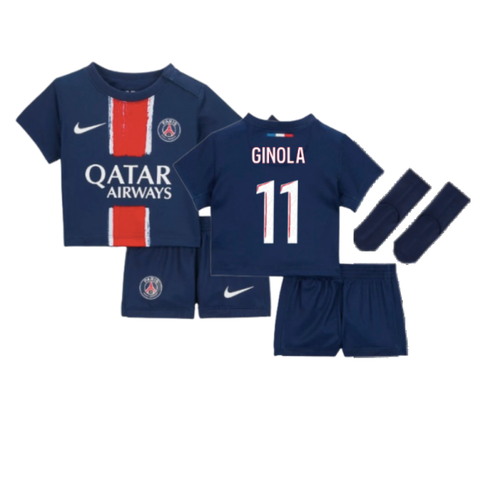 2024-2025 PSG Home Infants Baby Kit (Ginola 11)