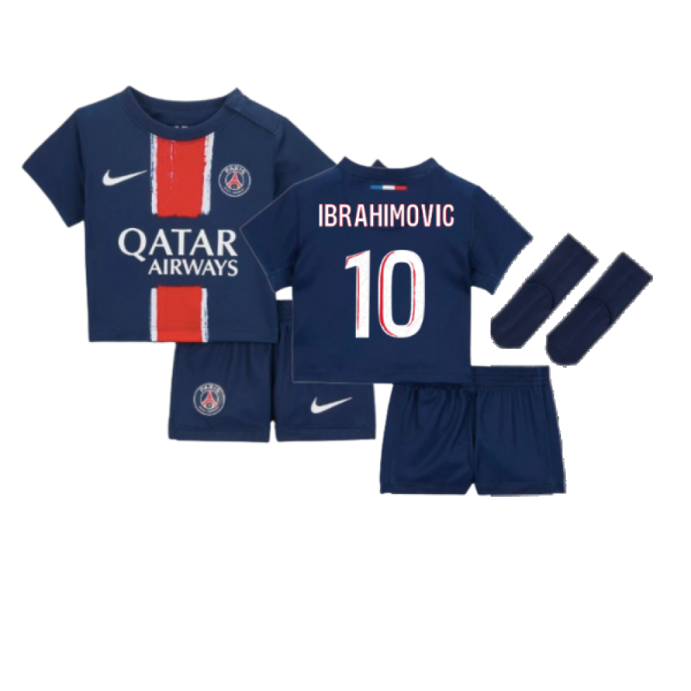 2024-2025 PSG Home Infants Baby Kit (Ibrahimovic 10)