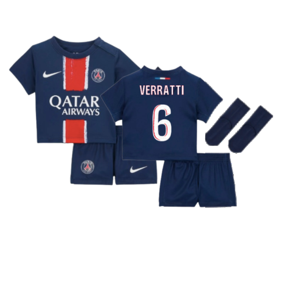 2024-2025 PSG Home Infants Baby Kit (Verratti 6)