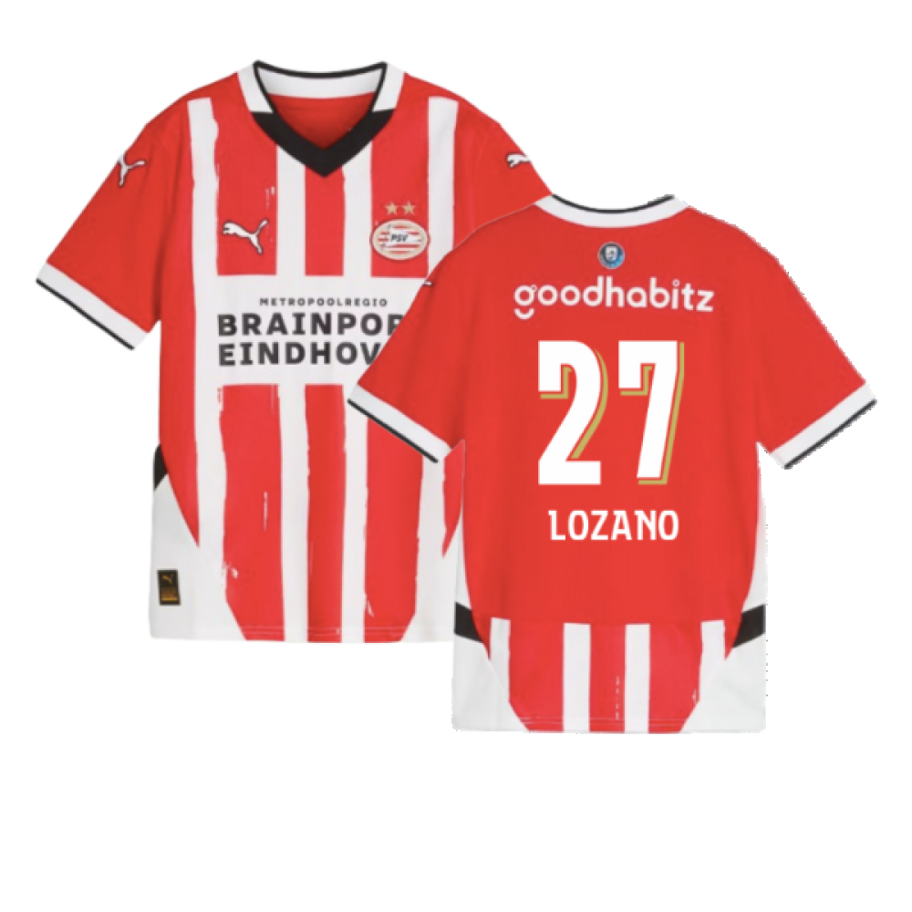 2024-2025 PSV Eindhoven Home Shirt (Kids) (Lozano 27)