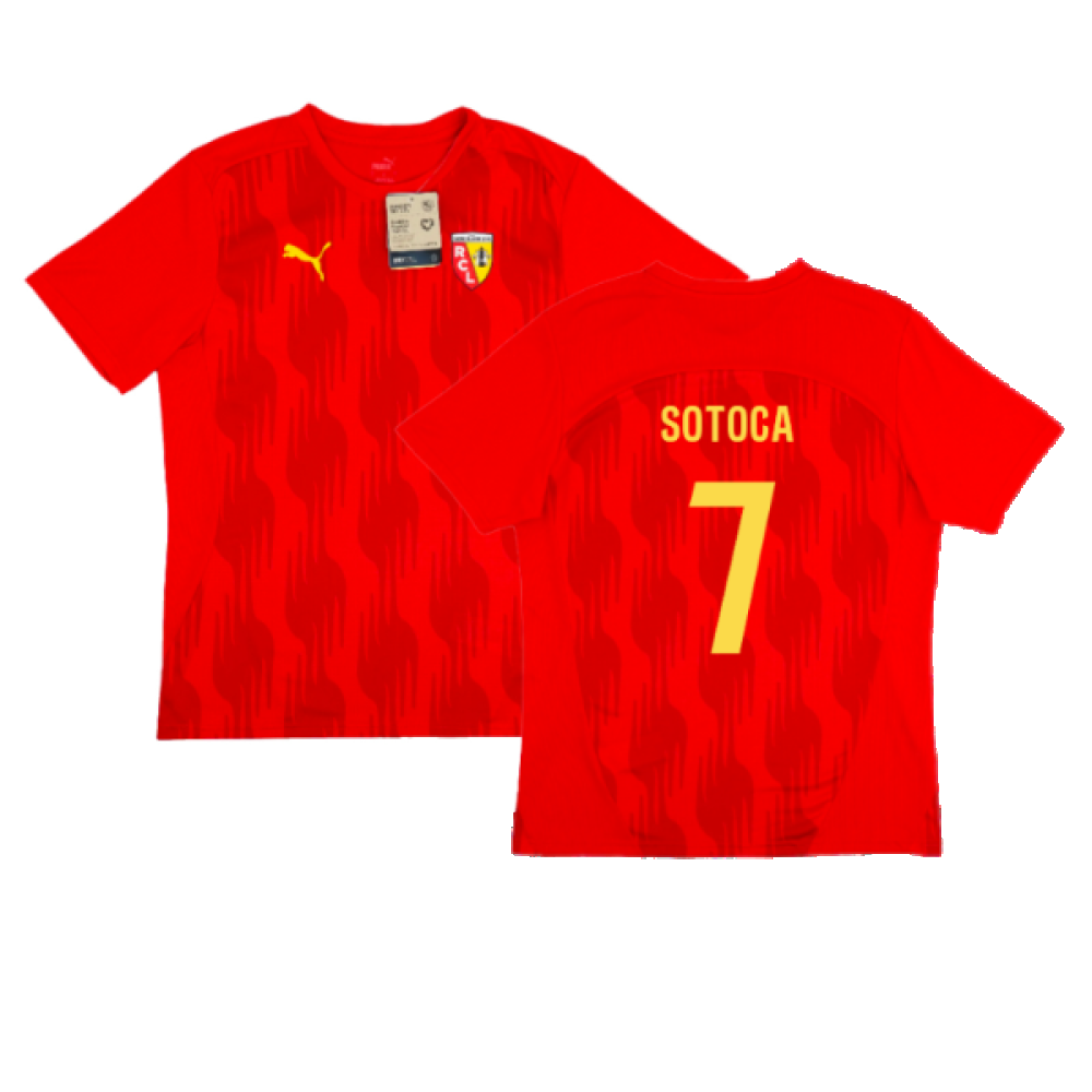 2024-2025 Racing Lens Pre-Match Shirt (Red) (Sotoca 7)