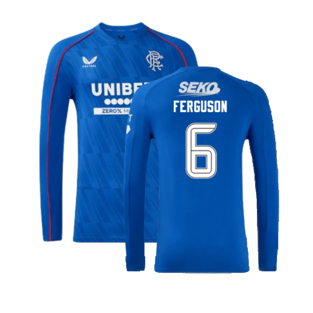 2024-2025 Rangers Long Sleeve Home Shirt (Ferguson 6)