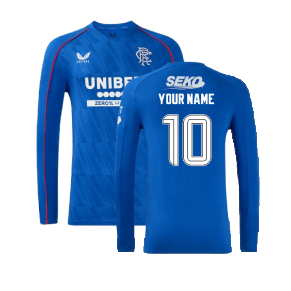 2024-2025 Rangers Long Sleeve Home Shirt (Your Name)