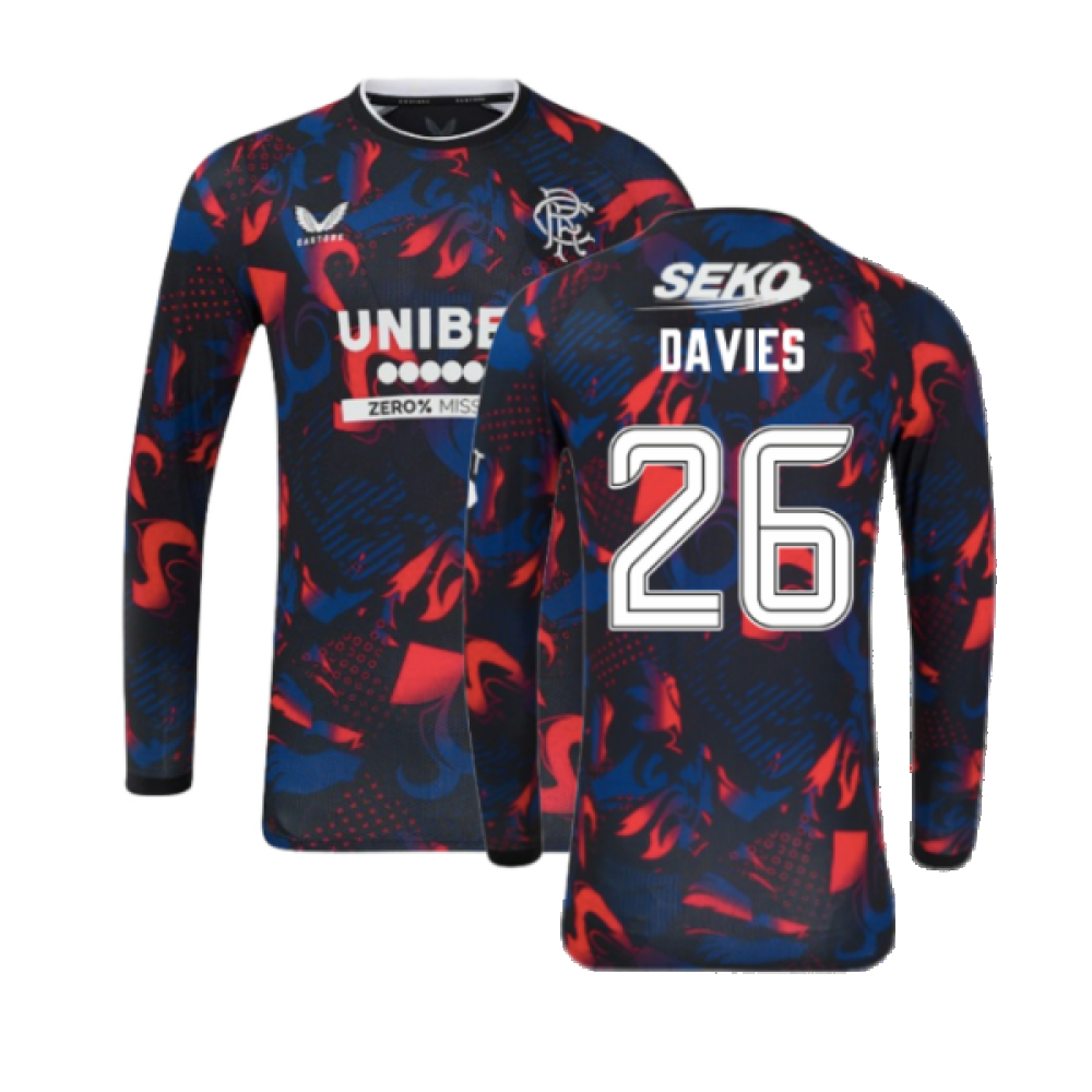 2024-2025 Rangers Long Sleeve Third Shirt (Davies 26)