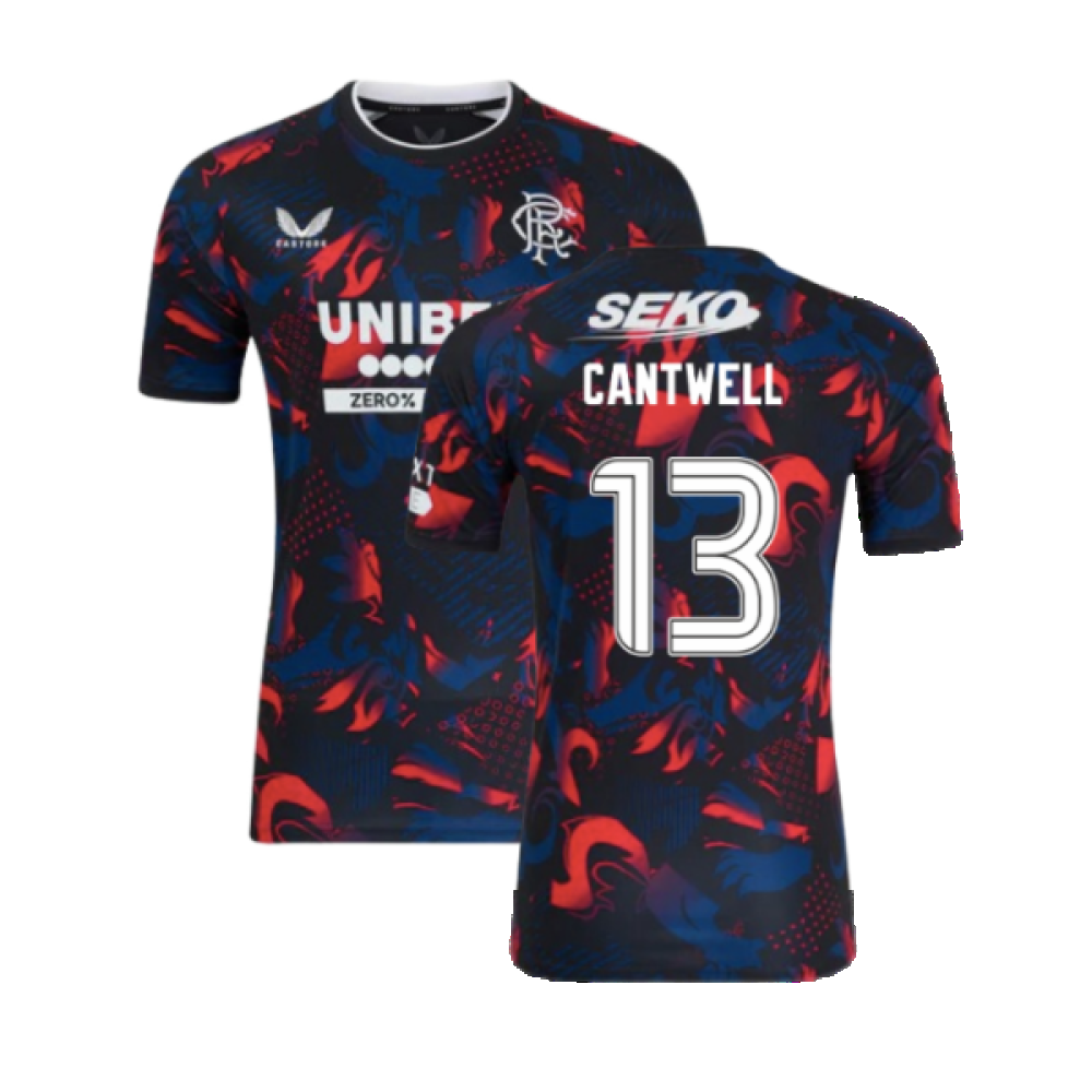 2024-2025 Rangers Third Authentic Pro Shirt (Cantwell 13)