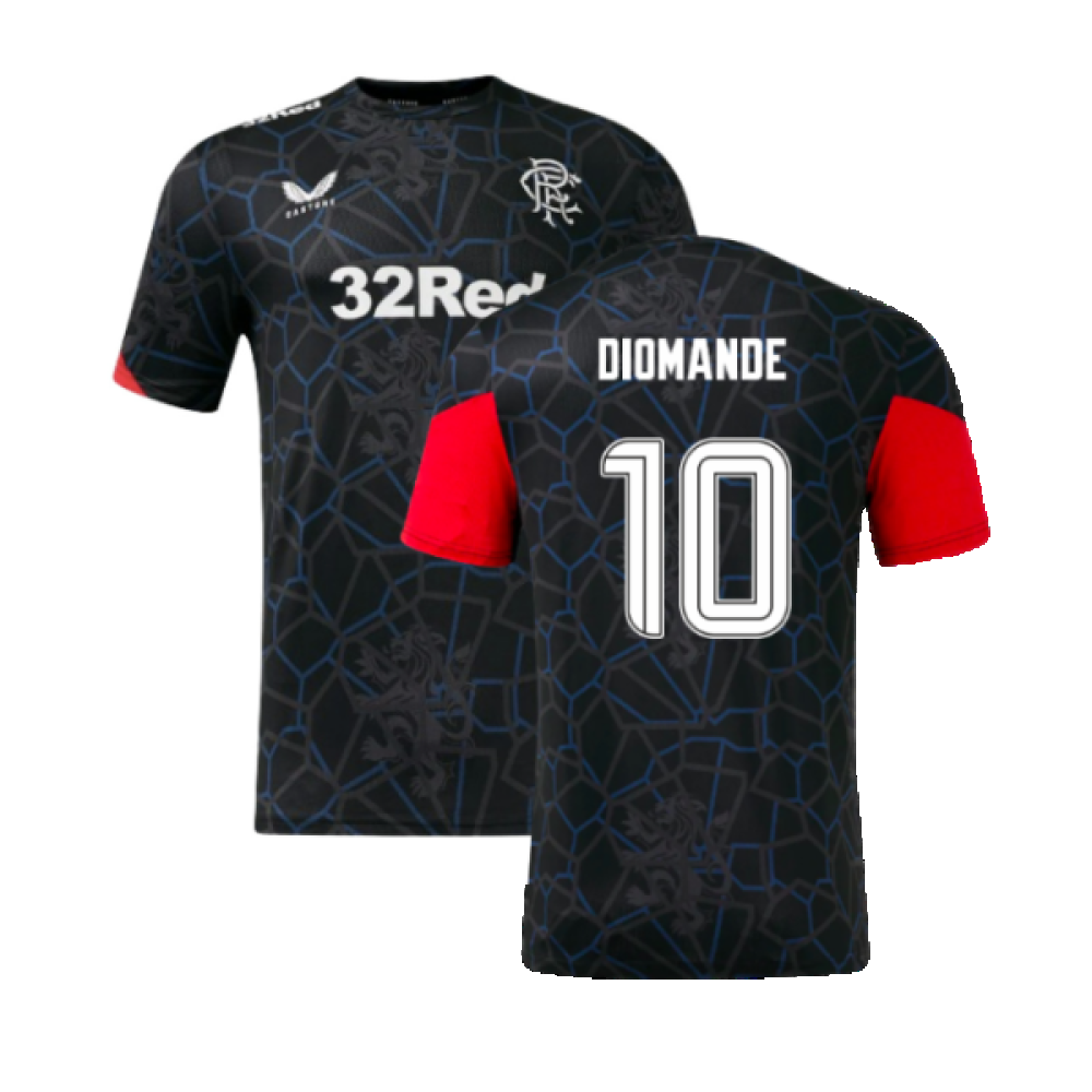 2024-2025 Rangers Third Matchday Tee (Black) (Diomande 10)